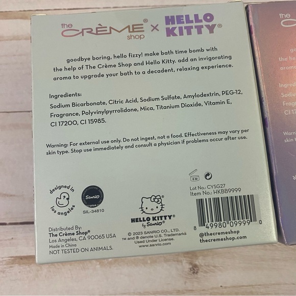 2x Creme Shop Hello Kitty Aromatherapy Bath Bomb Limited Edition - Picture 2 of 4